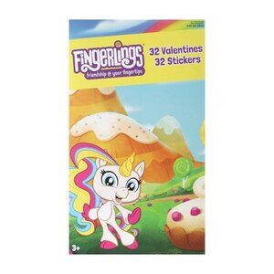 Fingerlings Valentines Day Cards & Stickers Set